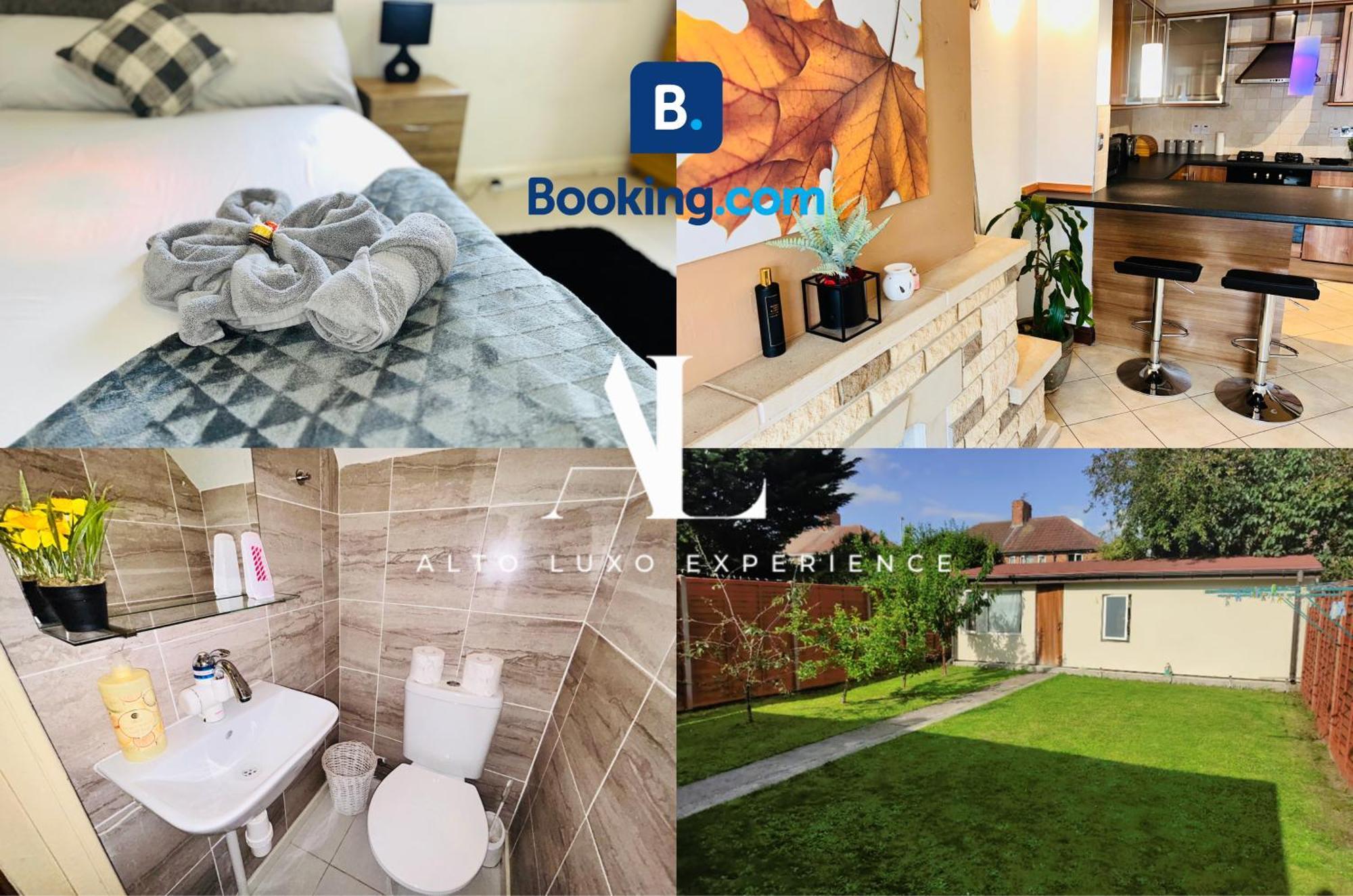 The European 3 Bedroom House By Altoluxoexperience Short Lets & Serviced With Free Parking Feriehus *